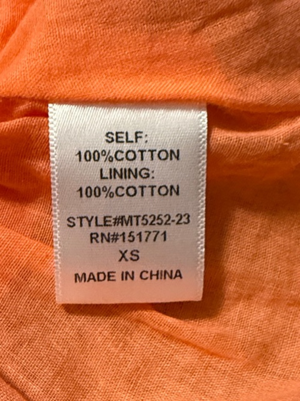 Altar'd State Orange V-Neck Peplum Camisole in gauze layers - Picture 3 of 4